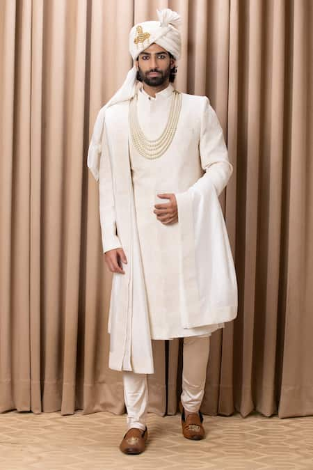 Ankit V Kapoor Faizan Anchor Embroidered Sherwani Set 