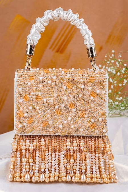 Cheap Hand made Luxury Pearl Clutch Women Purse Diamond Chain Evening Bag  Party Wedding Bolsa Feminina bag  Joom