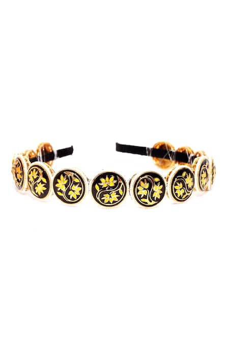 Foot Fuel Baani Floral Enamelled Hairband 