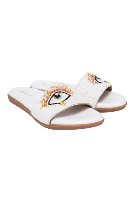 Kkarma Nazar Embellished Sliders 