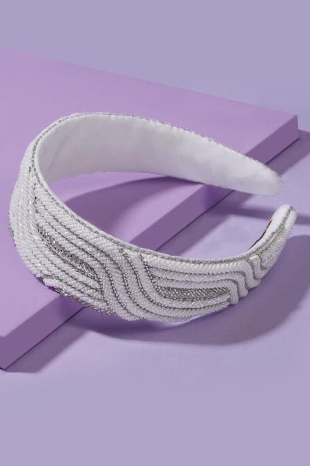 Hair Drama Co Embellished Flat Headband 