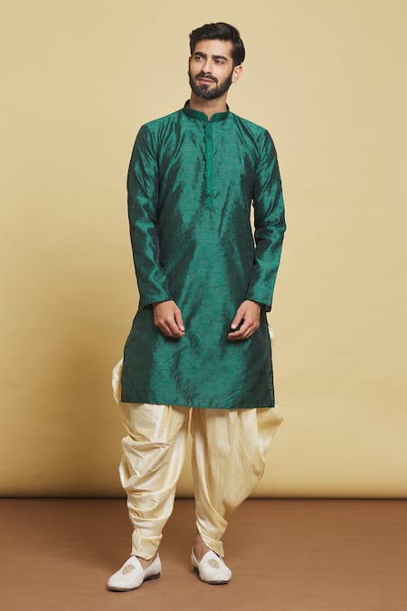 Arihant Rai Sinha Rose Embroidered Kurta & Dhoti Pant Set 