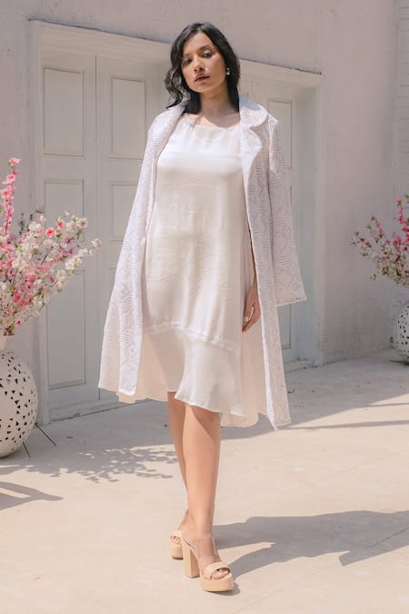 Monk & Mei Heer Dress With Embroidered Jacket 