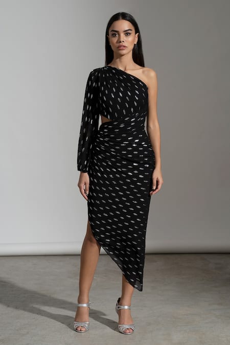 AMRTA by GUNEET KONDAL Gathered Full Sleeve Dress 