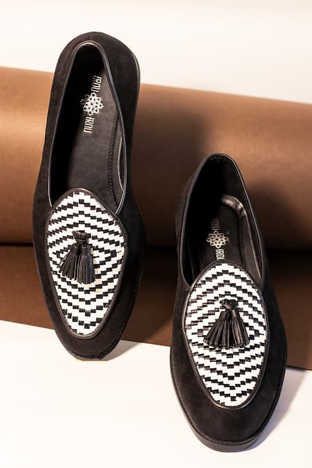 THE FROU FROU STUDIO Palatine Argyle Tasselled Loafers 