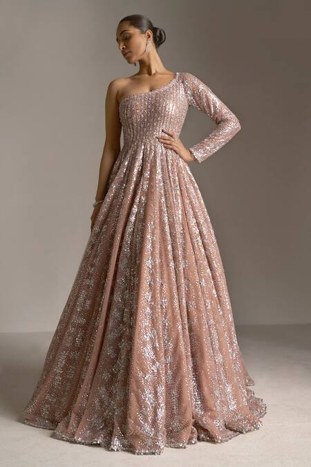 a2fashionhouse Bridal Ball Gown, Pattern : satin, net lace applique,  Occasion : Wedding Wear at Best Price in Mumbai