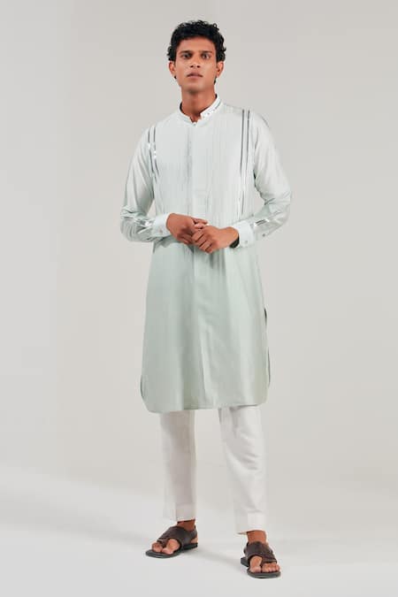 Shreyansh Designs Ombre Metallic Stripe Kurta 