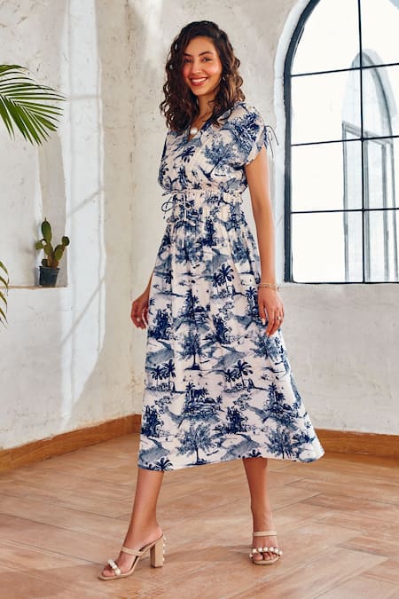 HOUSE OF FETT Chiara Floral Print Dress 