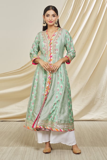 Gopi Vaid Floral Pattern Tunic 