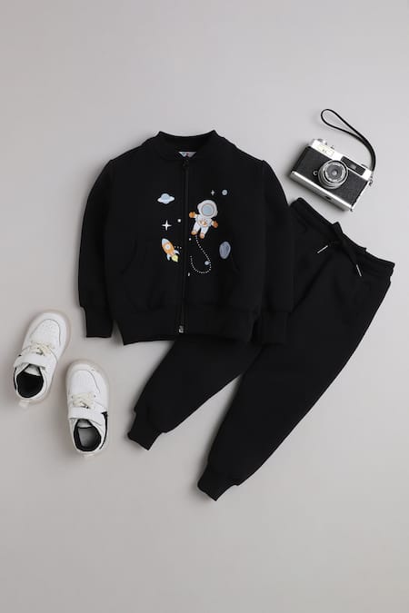 Knitting Doodles Space Print Jacket & Joggers Set 