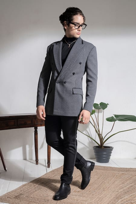 Abkasa Double Breasted Coat & Trouser Set 