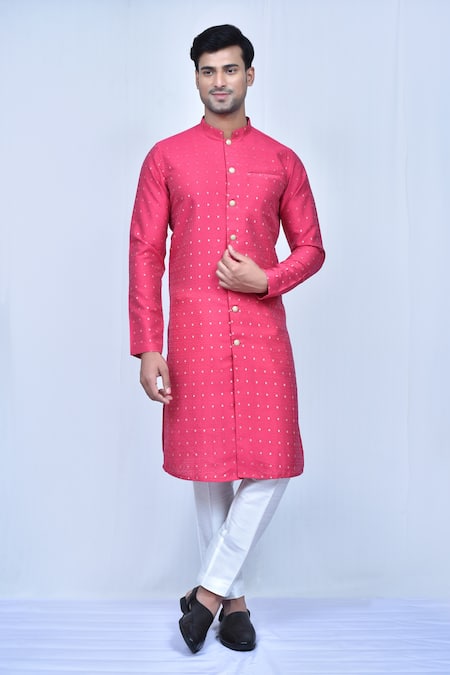 Arihant Rai Sinha Bandhani Print Kurta Set 