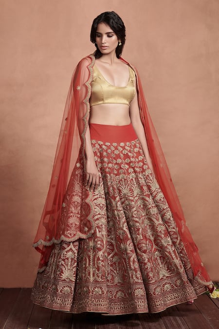 Red Wedding Lehenga at Rs.750000/Piece in bangalore offer by Lady Selection