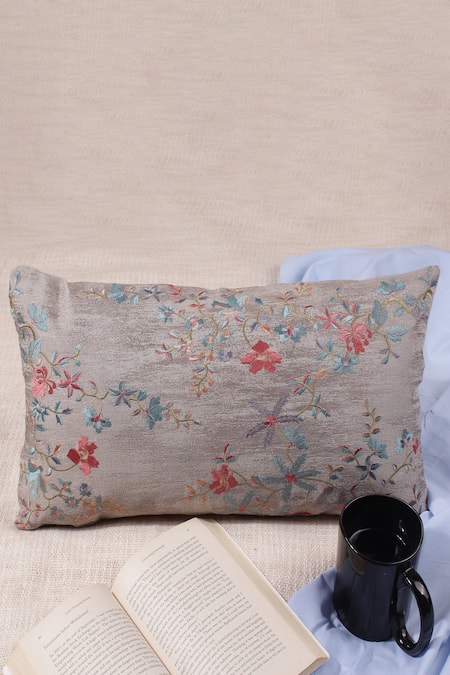 Khaabka Jacquard Silk Cushion Cover - Set of 2 