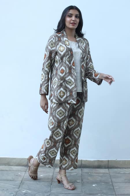 Linen Bloom Jaipur Print Pant 