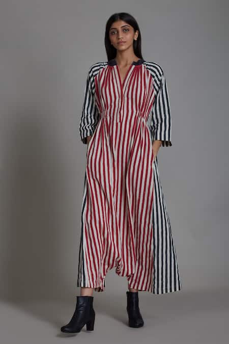 Mati UNO Stripe Pattern Jumpsuit 