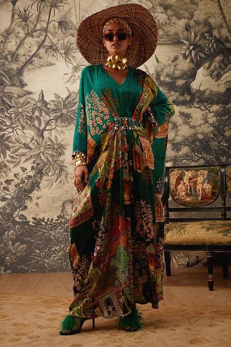 Kalista Aamna Mughal Pattern Kaftan 