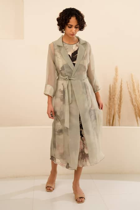 Sheer overcoat on sale