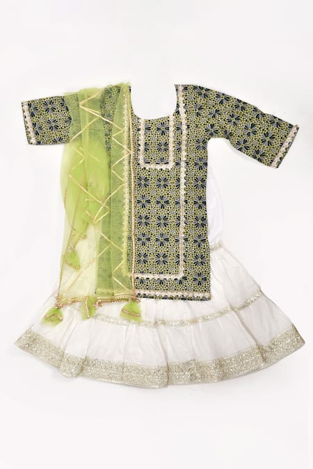 Yuvraani Jaipur Printed Kurta Sharara Set 