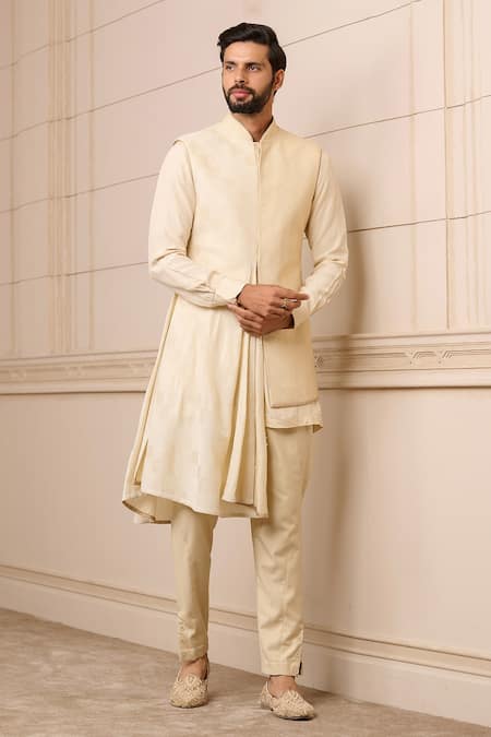 Tarun Tahiliani Asymmetric Hem Waistcoat 