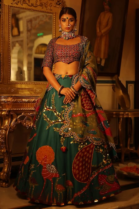 XOXO Apurva Zardosi Embroidered Bridal Lehenga Set 