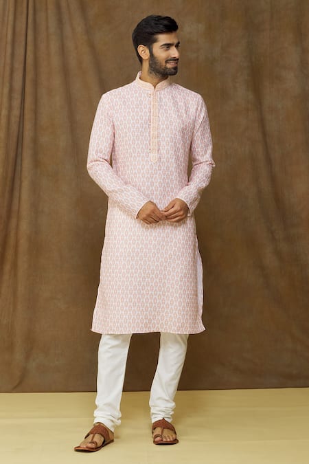 Arihant Rai Sinha Cotton Floral Print Kurta Set 