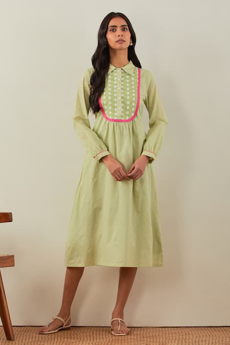 TIC Embroidered Cotton Dress 