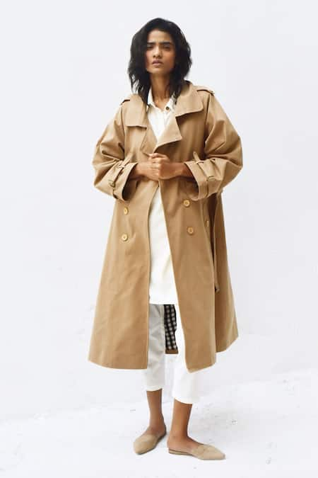 Heavy trench outlet coat