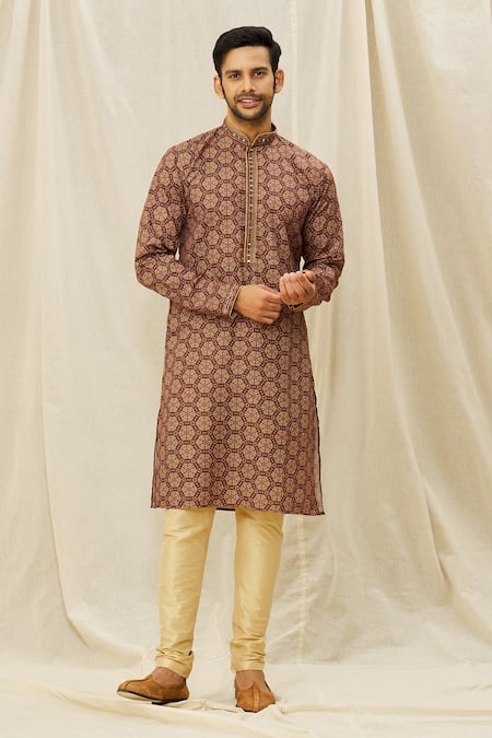 Aryavir Malhotra Printed Kurta Set 