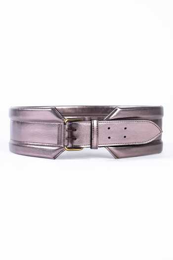 Buy Trov Grey Sloan Metallic Belt at Aza Fashions Buy_Trov_Grey Sloan Metallic Belt _at_Aza_Fashions