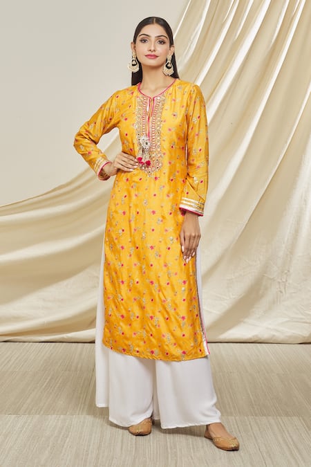 Gopi Vaid Rashida Floral Pattern Tunic 