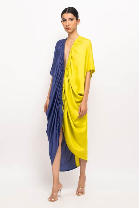 Neora By Nehal Chopra Color Blocked Cape 