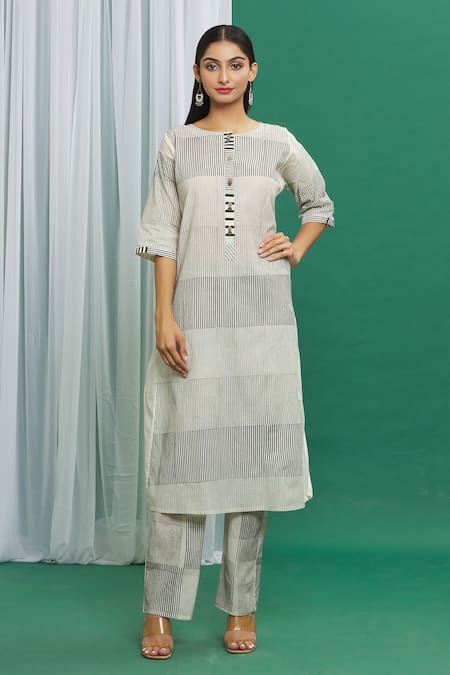 BANANA labs Printed Kurta & Pant Set 