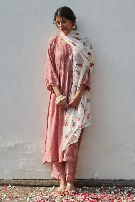 Juanita by Shubhda Pintuck Kurta Set 