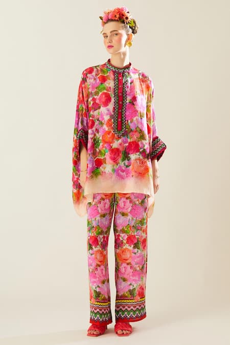 Rajdeep Ranawat Chanel Silk Floral Print Top 