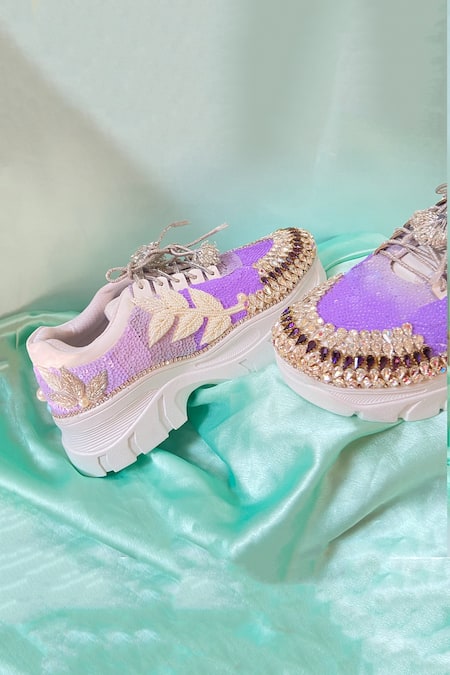 Chal Jooti Madhumalti Ombre Embroidered Wedding Sneakers 