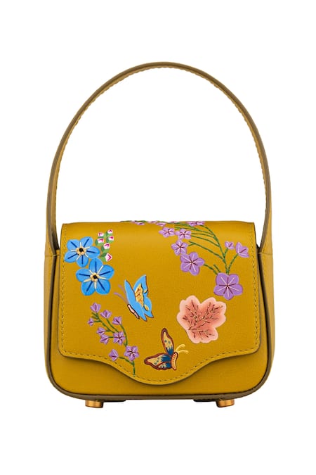 Aranyani Floral Handpainted Top Handle Bag