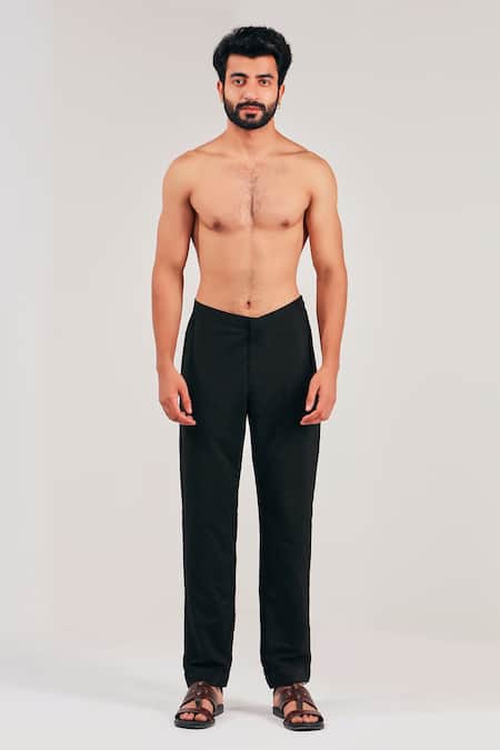 Straight Wool Trousers - Black | Filippa K
