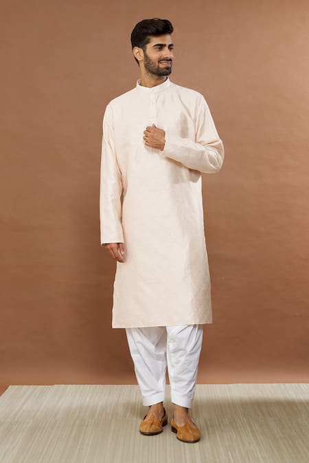 Aham-Vayam Gulistaan Silk Cotton Kurta Patiala Set 