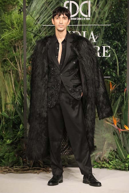 Varun Bahl Floral Embroidered Suit Set 