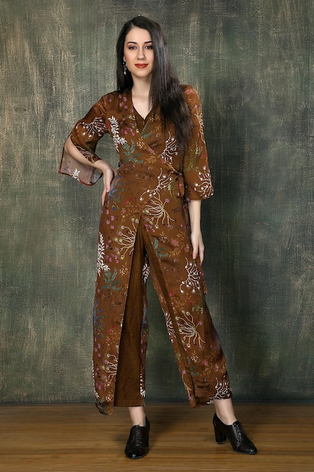 Whimsical By Shica Ditsy Print Jumpsuit 