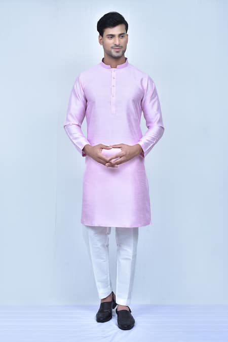 Arihant Rai Sinha Mandarin Collar Solid Kurta & Pant Set 