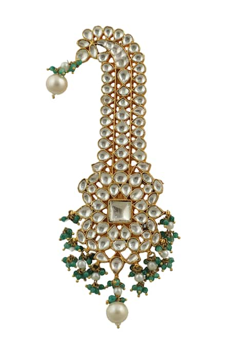 Riana Jewellery Bead Drop & Stone Studded Kalangi 