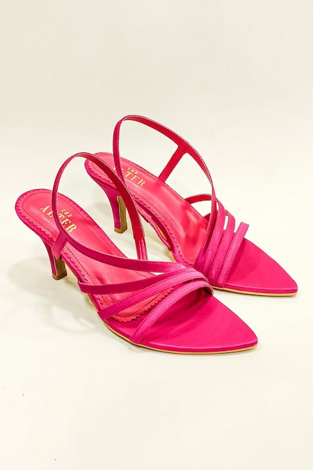 Fuschia pink outlet kitten heels