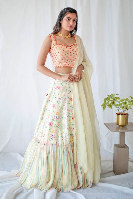 Shachi Sood Printed Floral Pattern Lehenga Set 