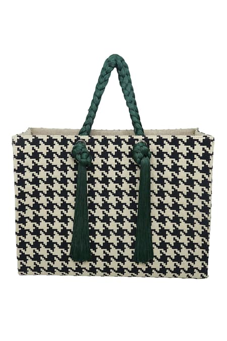 Vitage Houndstooth Pattern Shoulder Bag Women's Bag Designer Handbag And  Purse Large Capacity Crossbody Canvas Travel