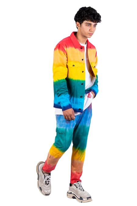 Theorem Rainbow Tie Dye Trouser 