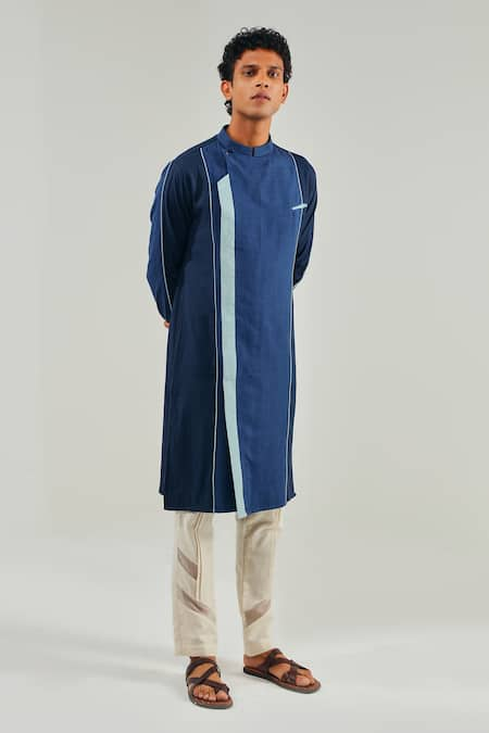 Shreyansh Designs Extended Lapel Kurta 