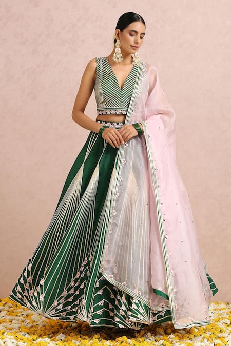 Label Nitika Gota Embroidered Lehenga Set 