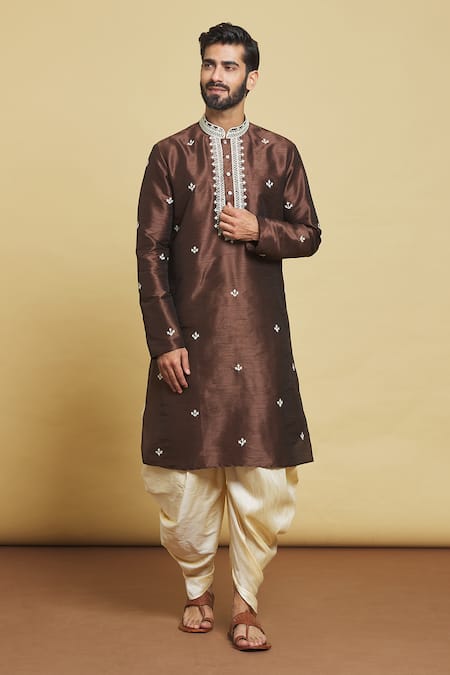 Arihant Rai Sinha Thread Embroidered Kurta & Dhoti Pant Set 